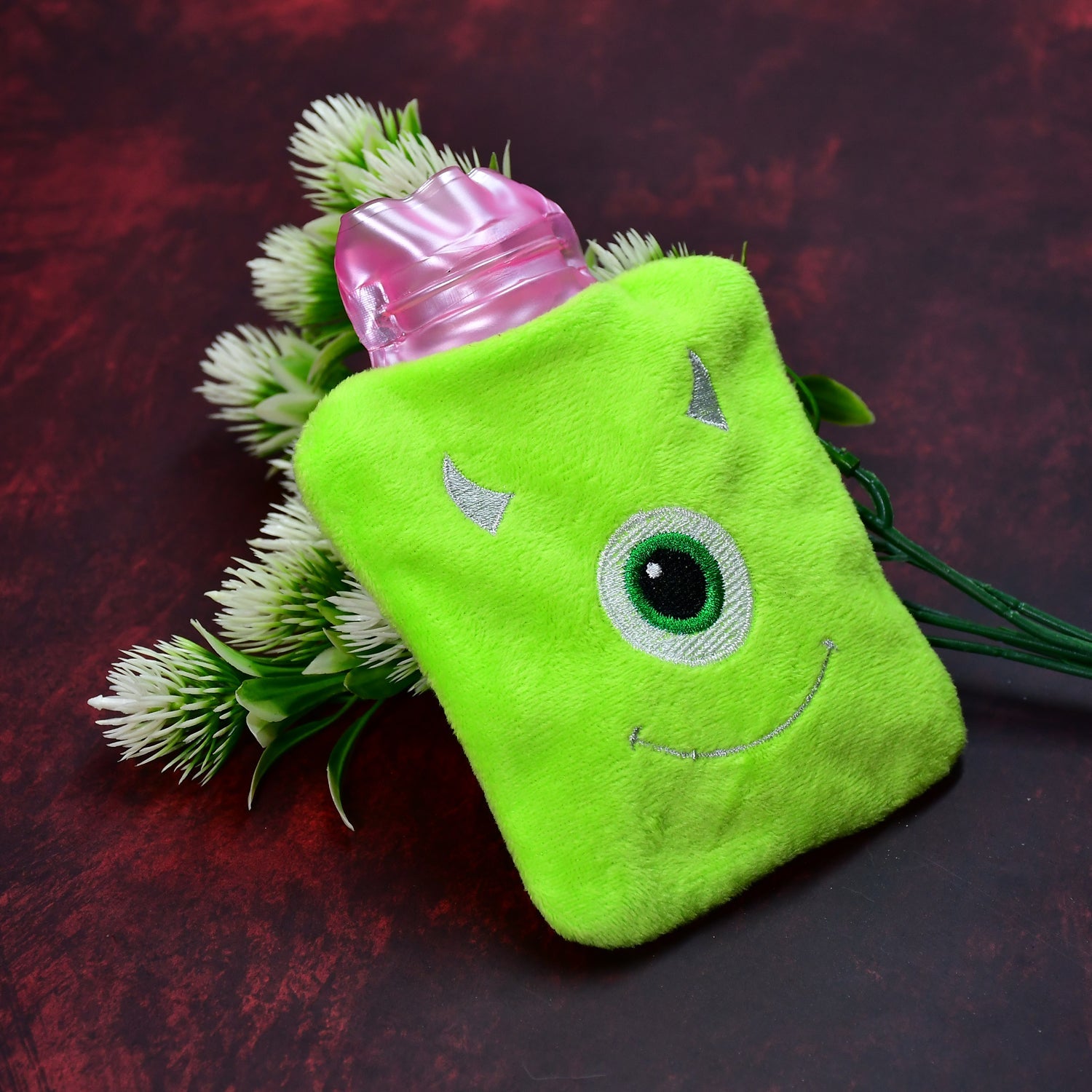 6519 Green one eye monster print small Hot Water Bag with Cover for Pain Relief, Neck, Shoulder Pain and Hand, Feet Warmer, Menstrual Cramps. DeoDap 6519 Green one eye monster print small Hot Water Bag with Cover for Pain Relief, Neck, Shoulder Pain and Hand, Feet Warmer, Menstrual Cramps. DeoDap